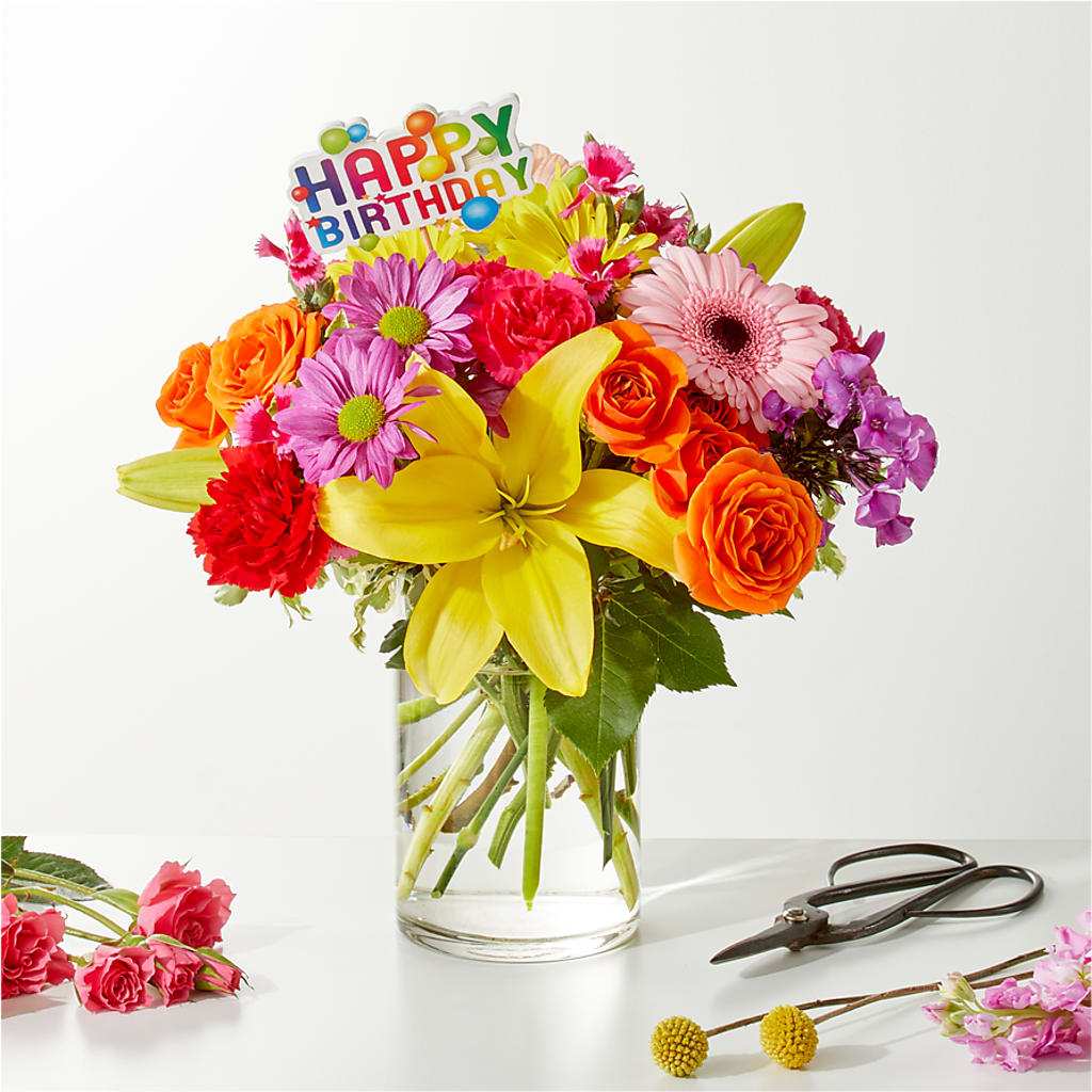 Cue the Confetti - A Florist Original – Batavia Stage Coach Florist, Batavia NY