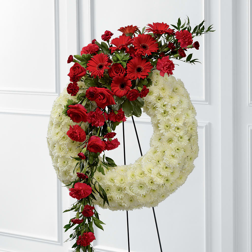 Graceful Tribute Wreath – Batavia Stage Coach Florist, Batavia NY