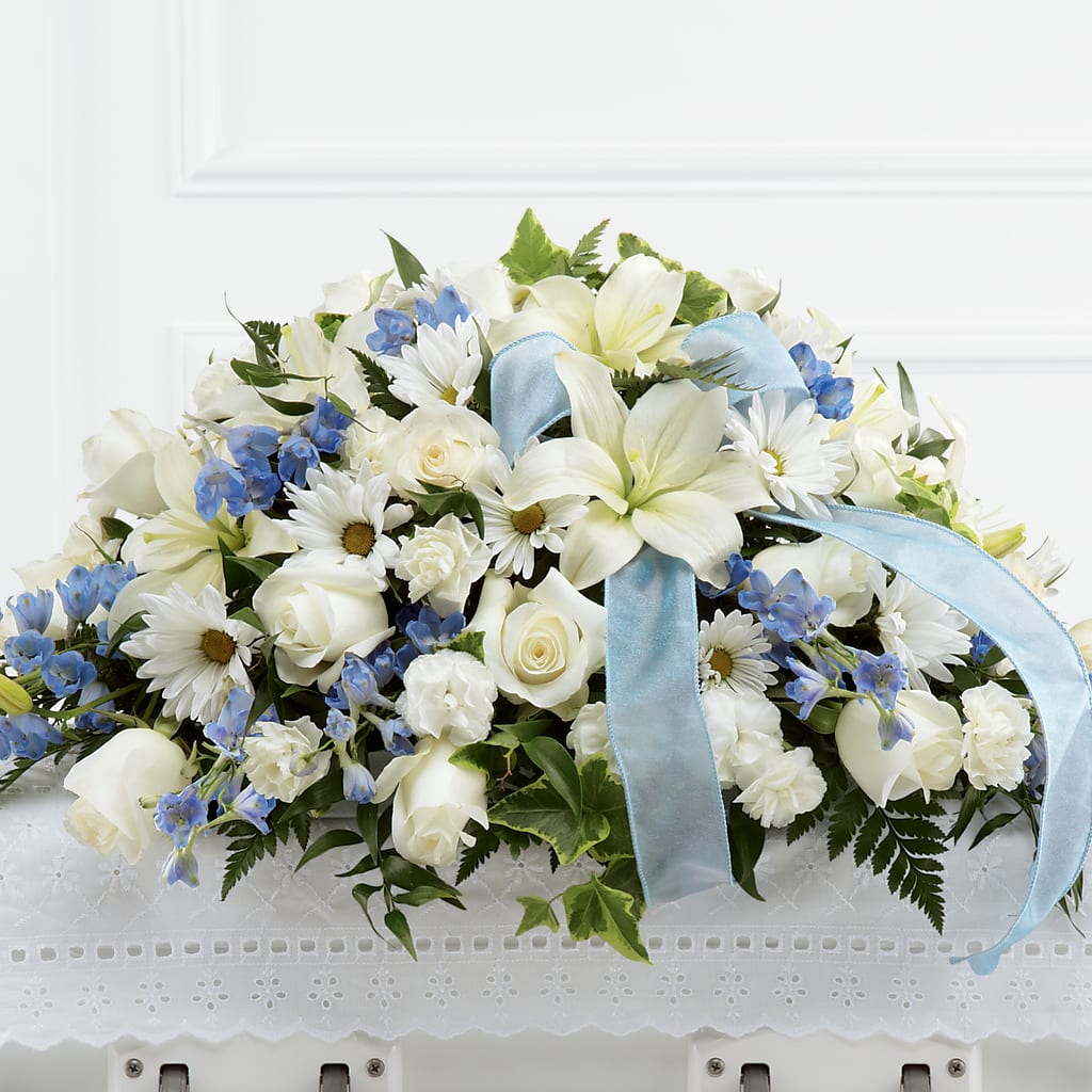 Tender Treasure Casket Spray – Batavia Stage Coach Florist, Batavia NY