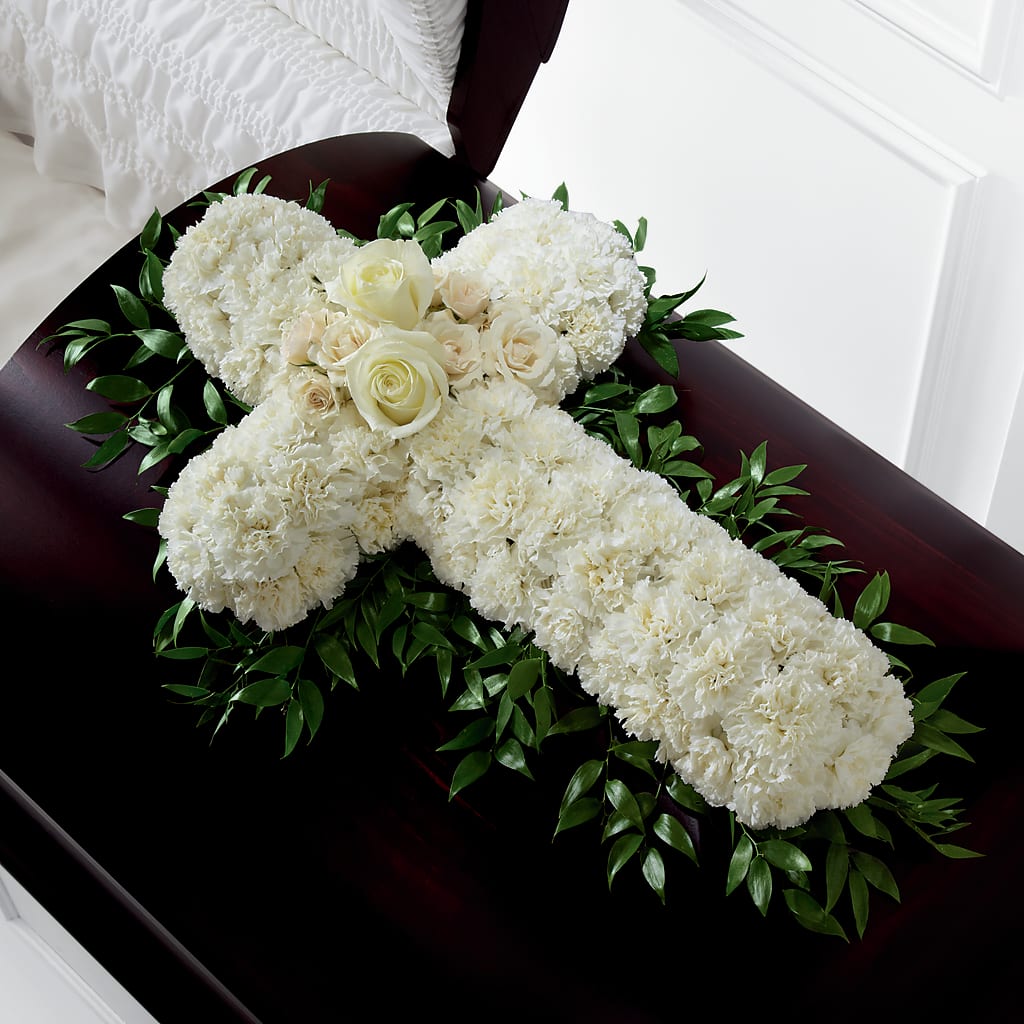 Peaceful Memories Casket Spray (Standard) – Batavia Stage Coach Florist, Batavia NY