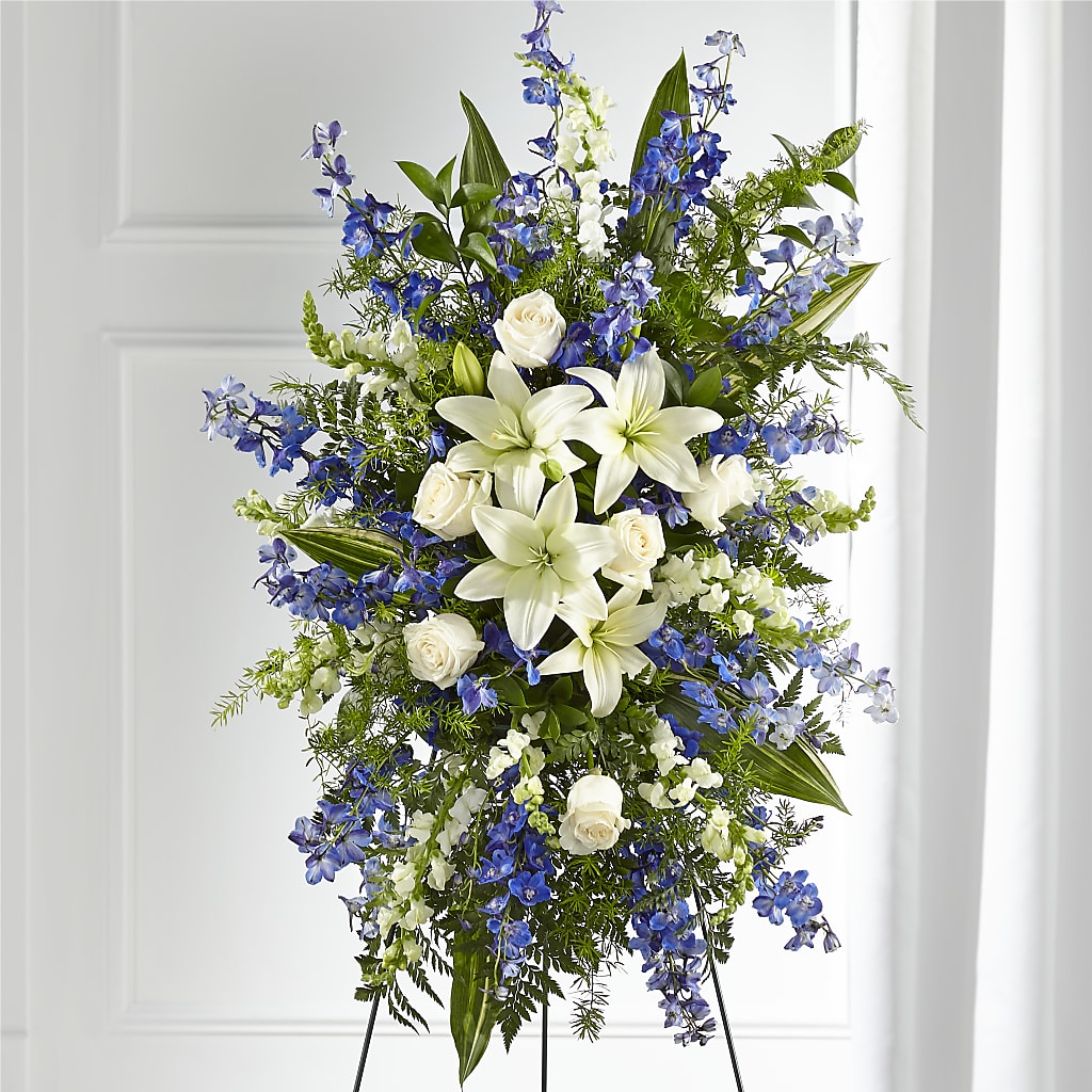 Faithful Friend Standing Spray – Batavia Stage Coach Florist, Batavia NY