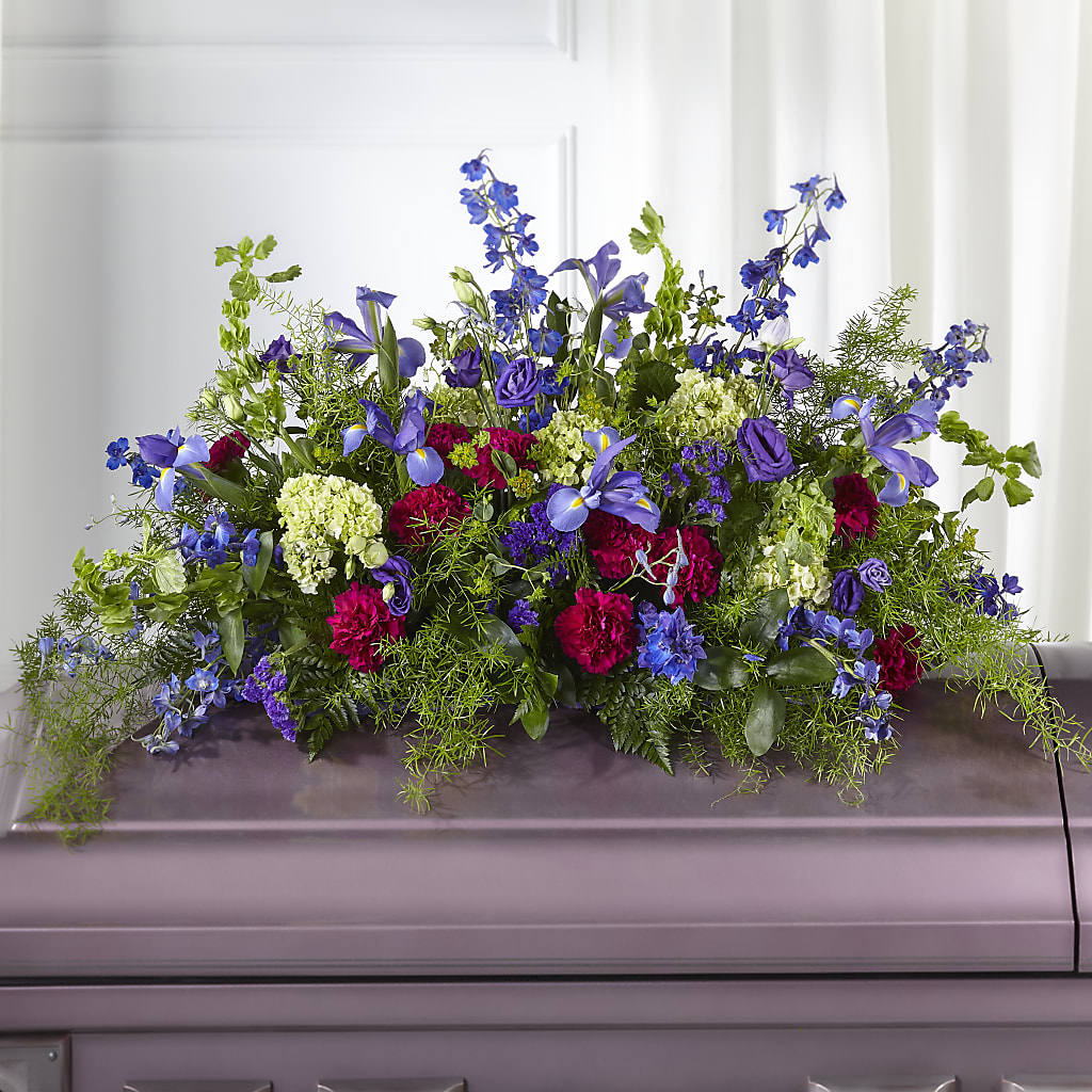 Always Treasured Casket Spray – Batavia Stage Coach Florist, Batavia NY