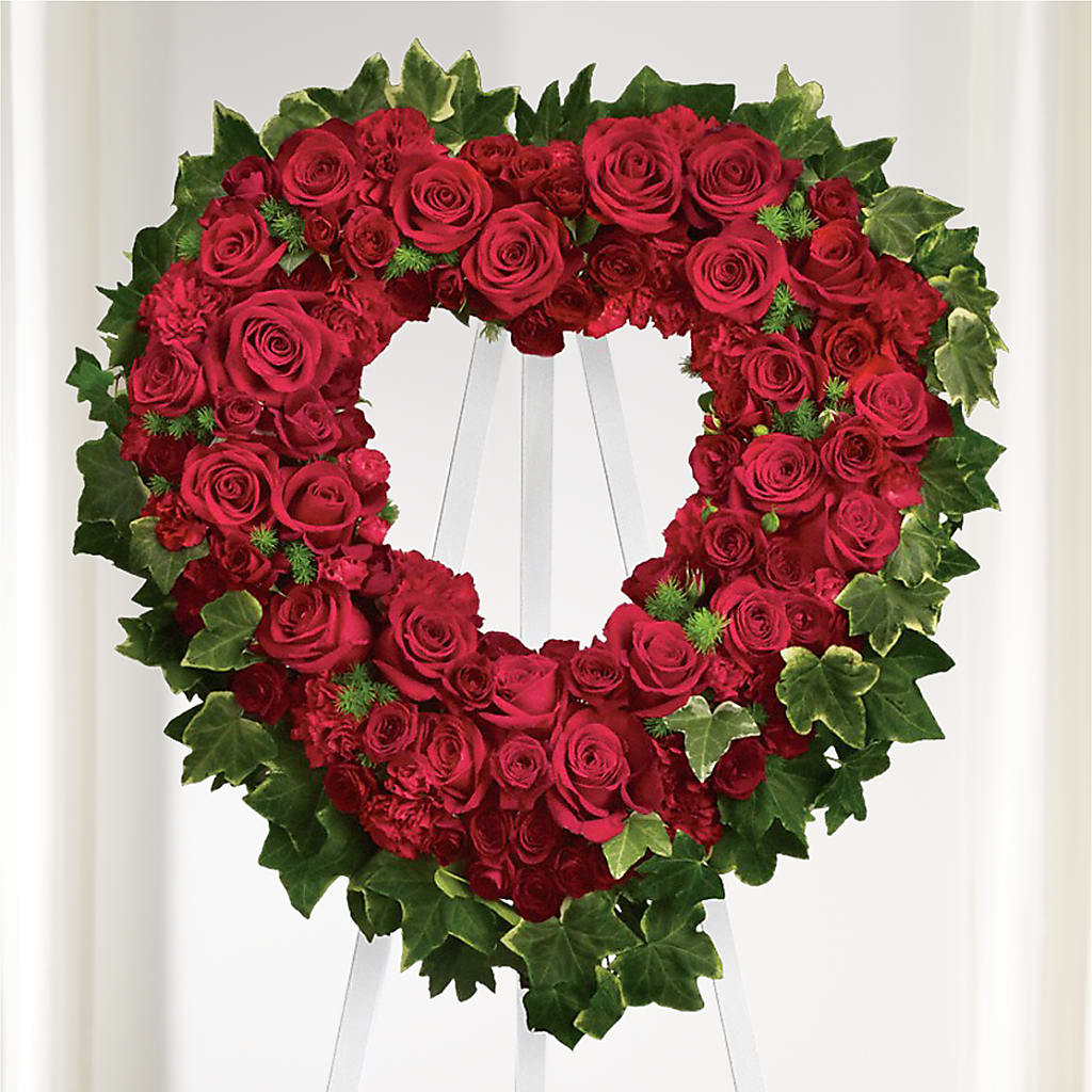 Wholehearted Standing Spray – Batavia Stage Coach Florist, Batavia NY