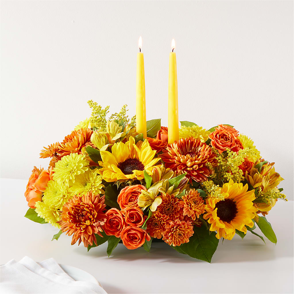 Autumn Harmony Centerpiece – Batavia Stage Coach Florist, Batavia NY