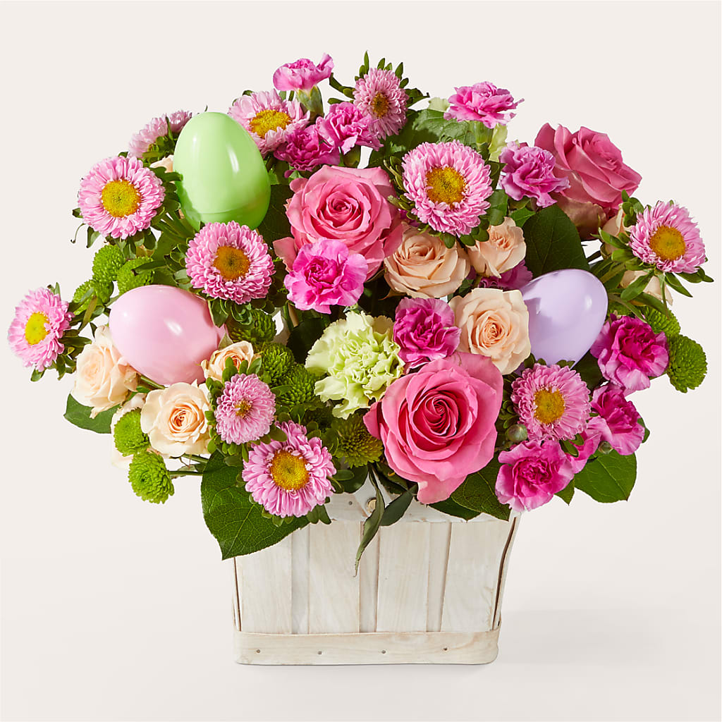 Get Eggcited Basket – Batavia Stage Coach Florist, Batavia NY