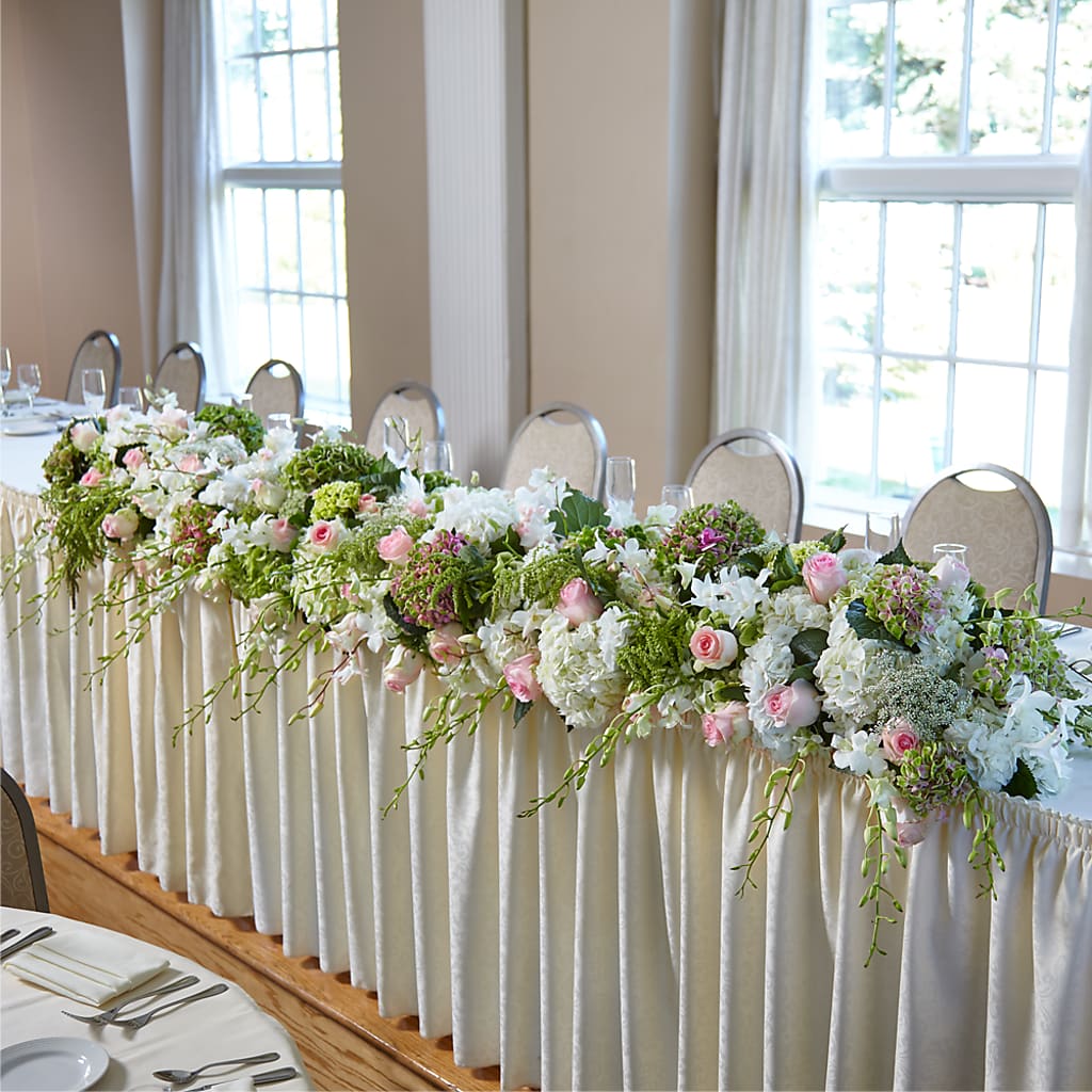 State of Joy Head Table Arrangement – Batavia Stage Coach Florist, Batavia NY