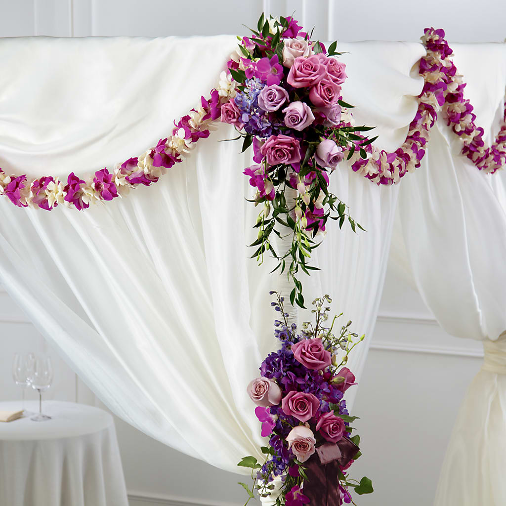 Color & Light Chuppah Decor – Batavia Stage Coach Florist, Batavia NY