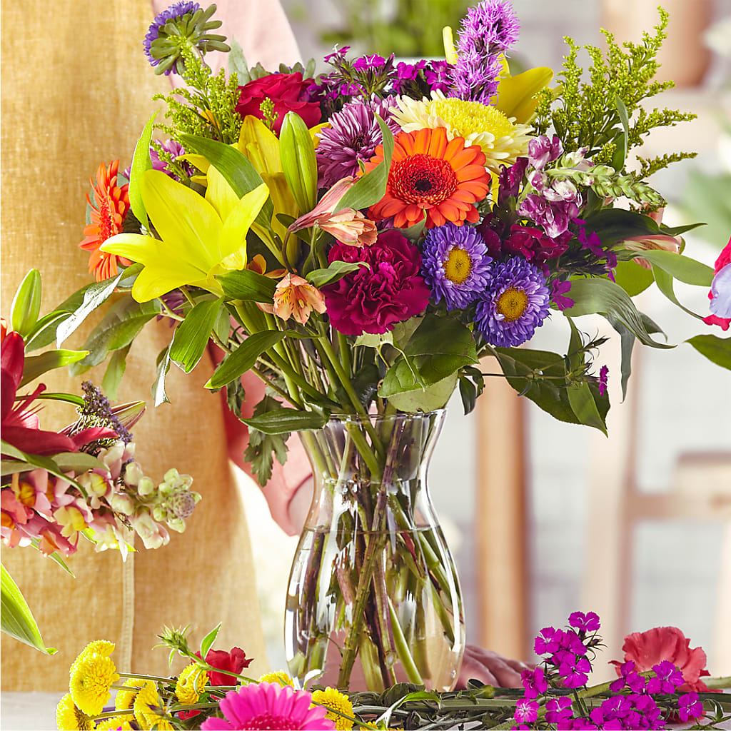 Bold & Bright – A Florist Original –  Batavia Stage Coach Florist, Batavia NY