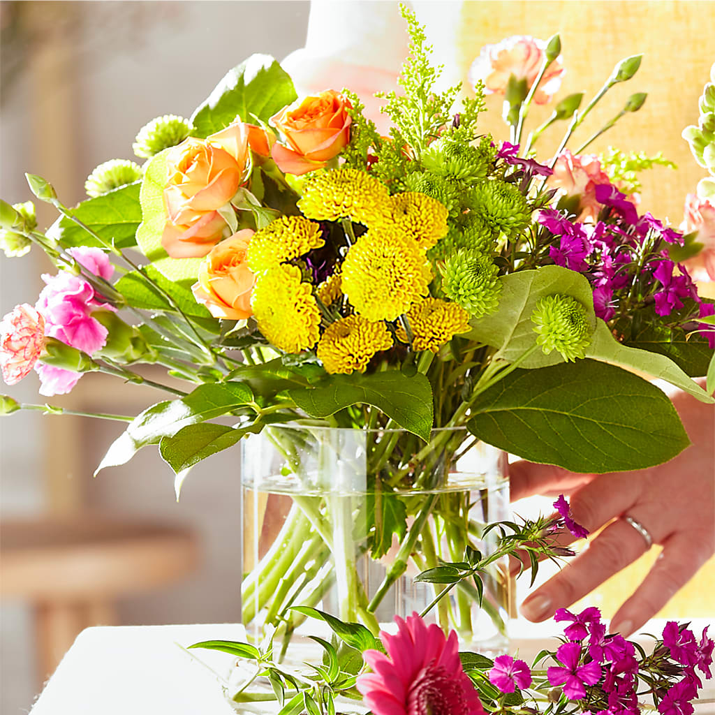 Bold & Bright – A Florist Original –  Batavia Stage Coach Florist, Batavia NY