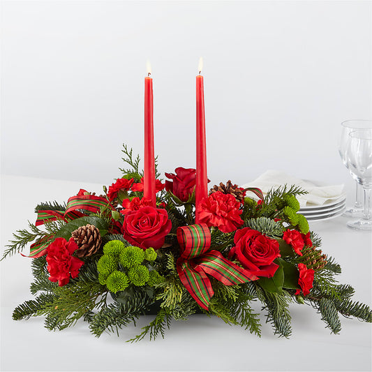 By the Candlelight Centerpiece –  Batavia Stage Coach Florist, Batavia NY