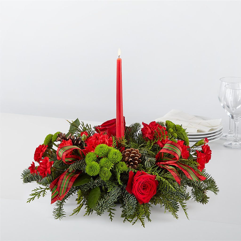 By the Candlelight Centerpiece –  Batavia Stage Coach Florist, Batavia NY