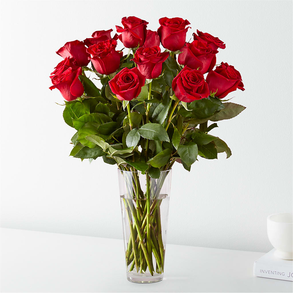 Long Stem Red Rose Bouquet –  Batavia Stage Coach Florist, Batavia NY