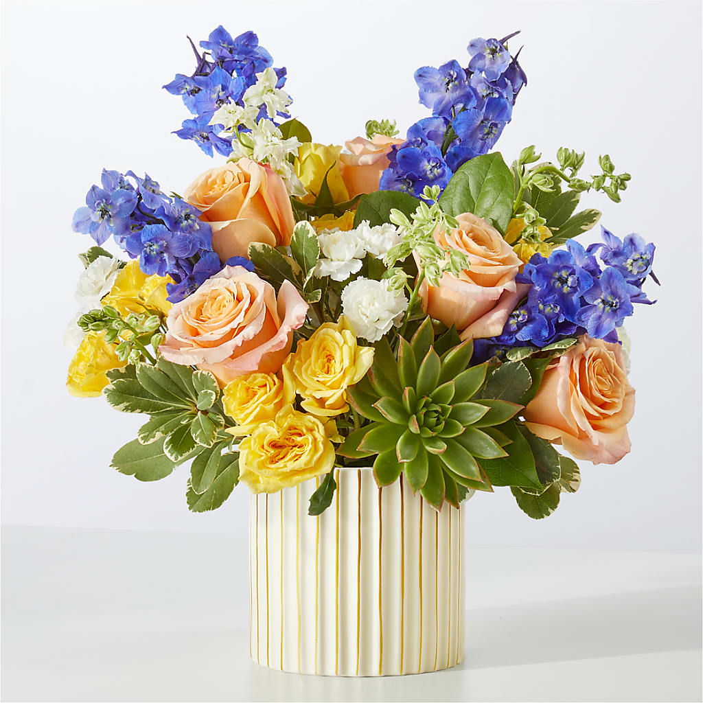 Cobalt Reverie Bouquet –  Batavia Stage Coach Florist, Batavia NY