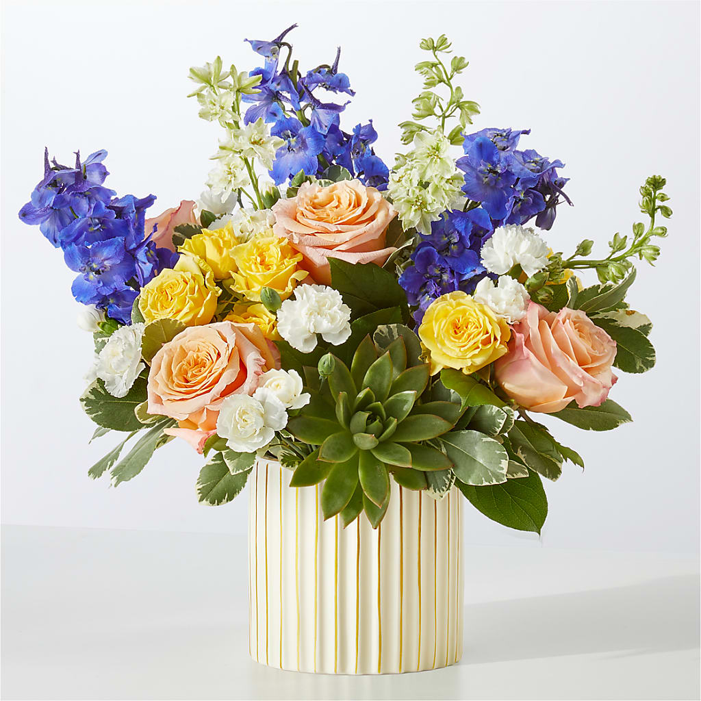 Cobalt Reverie Bouquet –  Batavia Stage Coach Florist, Batavia NY