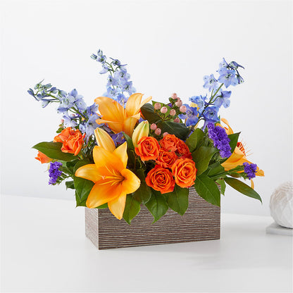 Radiant Citrus Box Bouquet –  Batavia Stage Coach Florist, Batavia NY