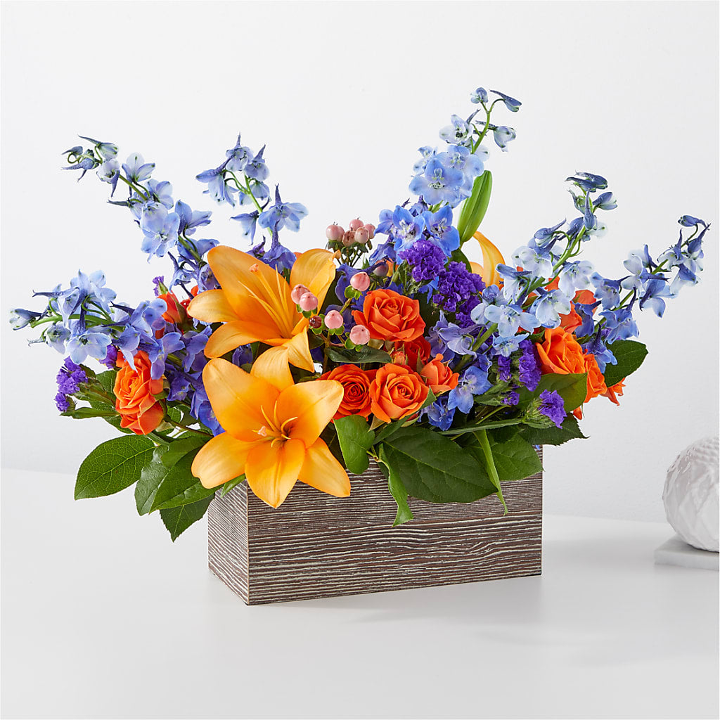 Radiant Citrus Box Bouquet –  Batavia Stage Coach Florist, Batavia NY