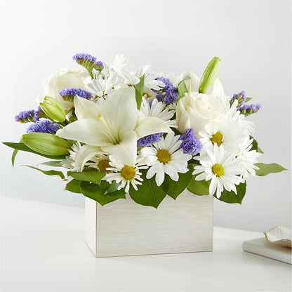 Beyond Blue Box Bouquet –  Batavia Stage Coach Florist, Batavia NY