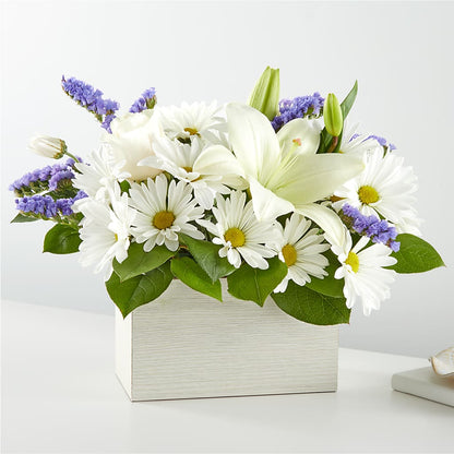 Beyond Blue Box Bouquet –  Batavia Stage Coach Florist, Batavia NY