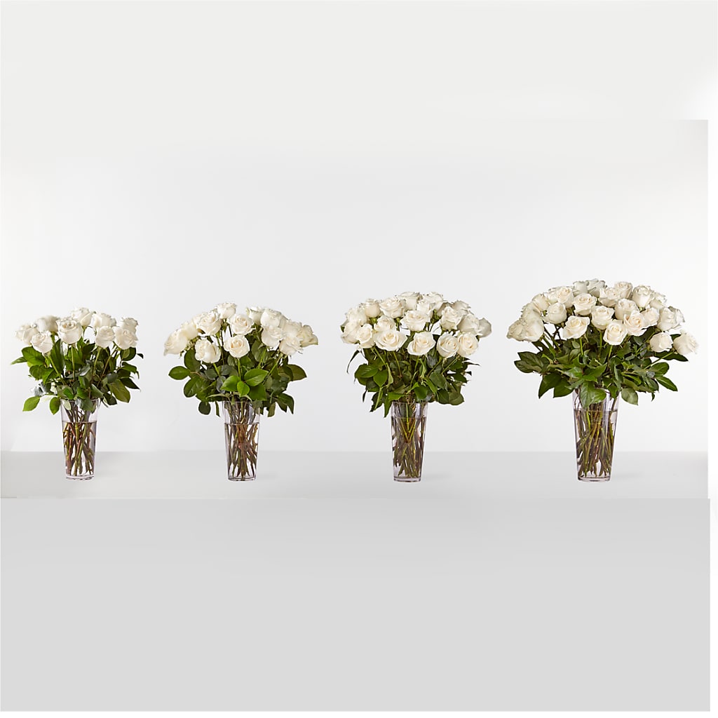 Long Stem White Rose Bouquet –  Batavia Stage Coach Florist, Batavia NY