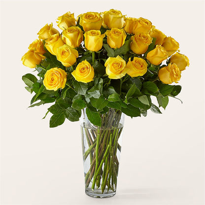 Long Stem Yellow Rose Bouquet –  Batavia Stage Coach Florist, Batavia NY