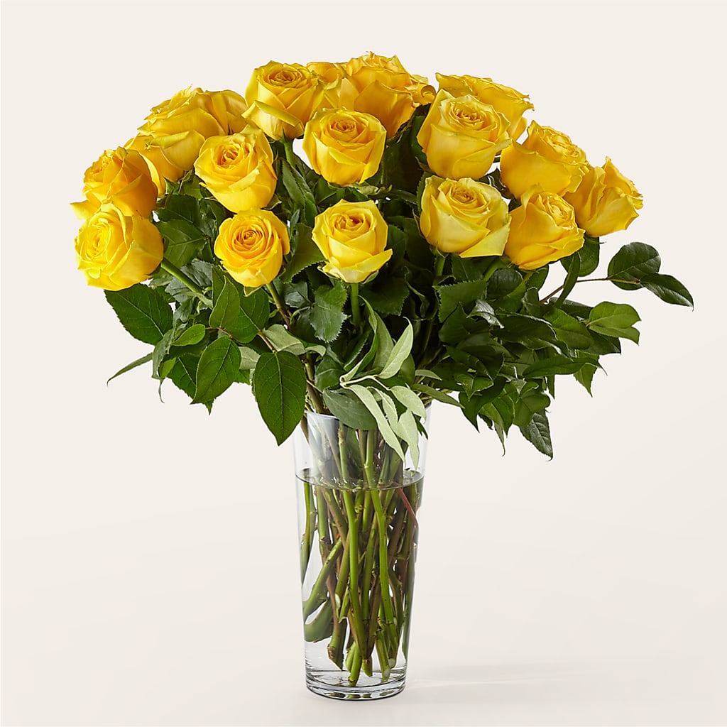 Long Stem Yellow Rose Bouquet –  Batavia Stage Coach Florist, Batavia NY