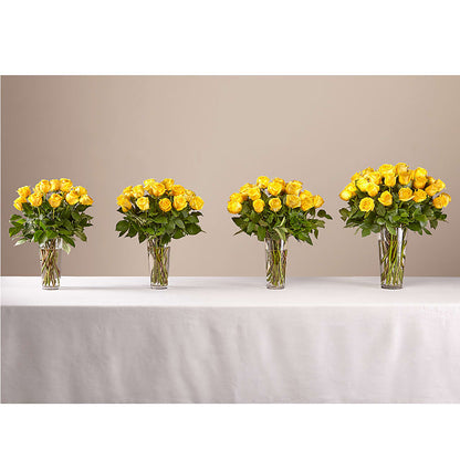 Long Stem Yellow Rose Bouquet –  Batavia Stage Coach Florist, Batavia NY