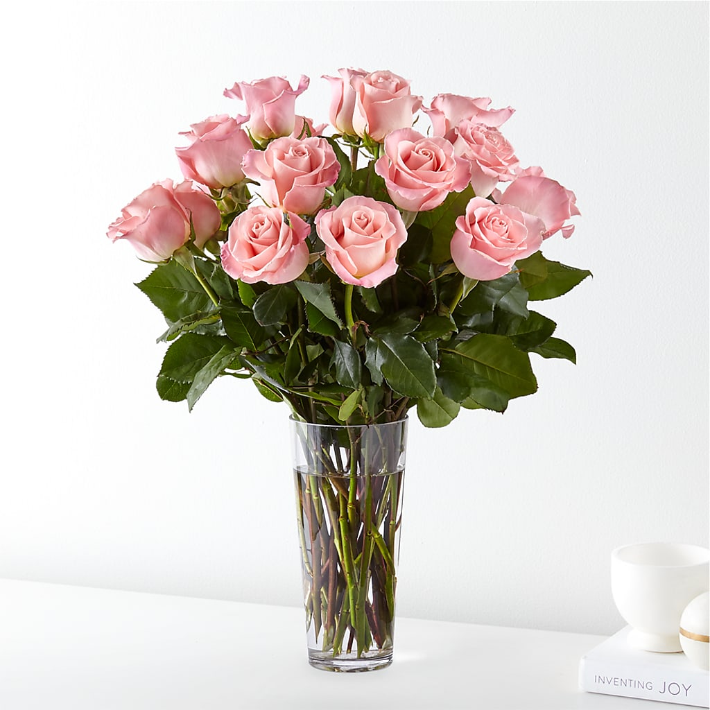 Long Stem Pink Rose Bouquet –  Batavia Stage Coach Florist, Batavia NY