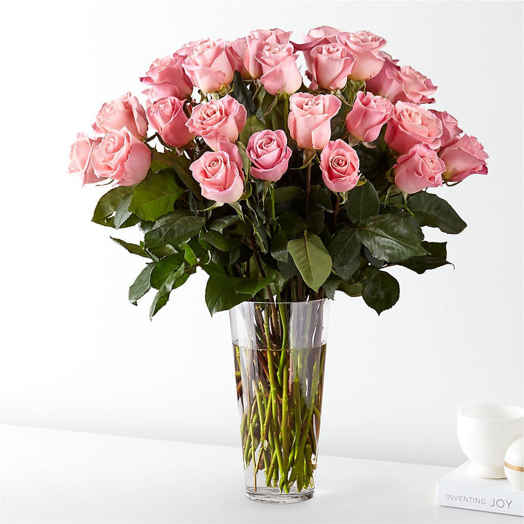 Long Stem Pink Rose Bouquet –  Batavia Stage Coach Florist, Batavia NY