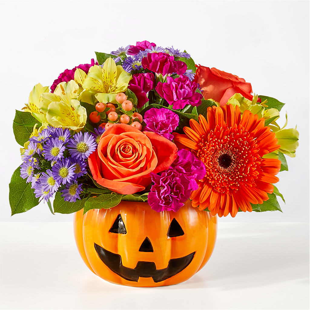 Tricks & Treats Pumpkin –  Batavia Stage Coach Florist, Batavia NY