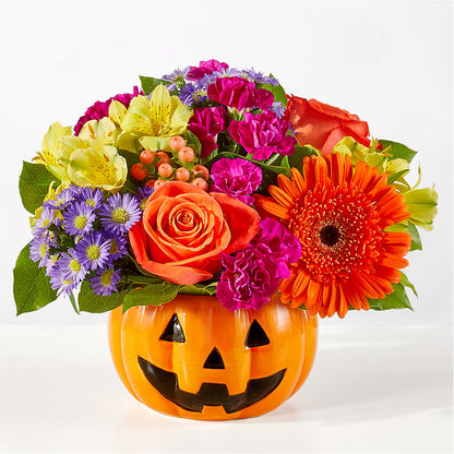 Tricks & Treats Pumpkin –  Batavia Stage Coach Florist, Batavia NY