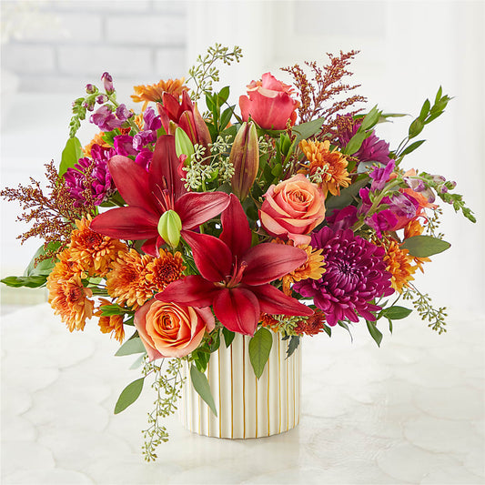 Burgundy Landscape Bouquet –  Batavia Stage Coach Florist, Batavia NY