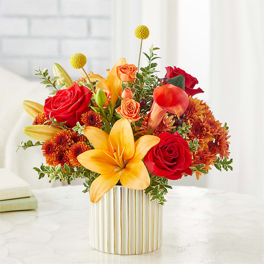 Scarlet Skies Bouquet –  Batavia Stage Coach Florist, Batavia NY
