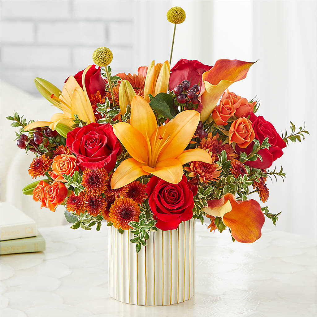 Scarlet Skies Bouquet –  Batavia Stage Coach Florist, Batavia NY