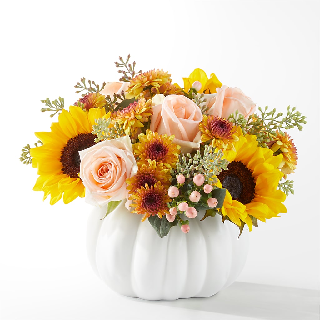 Pumpkin to Talk About Bouquet –  Batavia Stage Coach Florist, Batavia NY