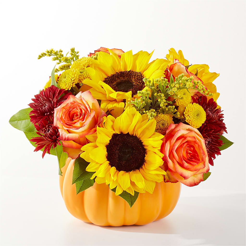 Golden Gourd Pumpkin Bouquet –  Batavia Stage Coach Florist, Batavia NY