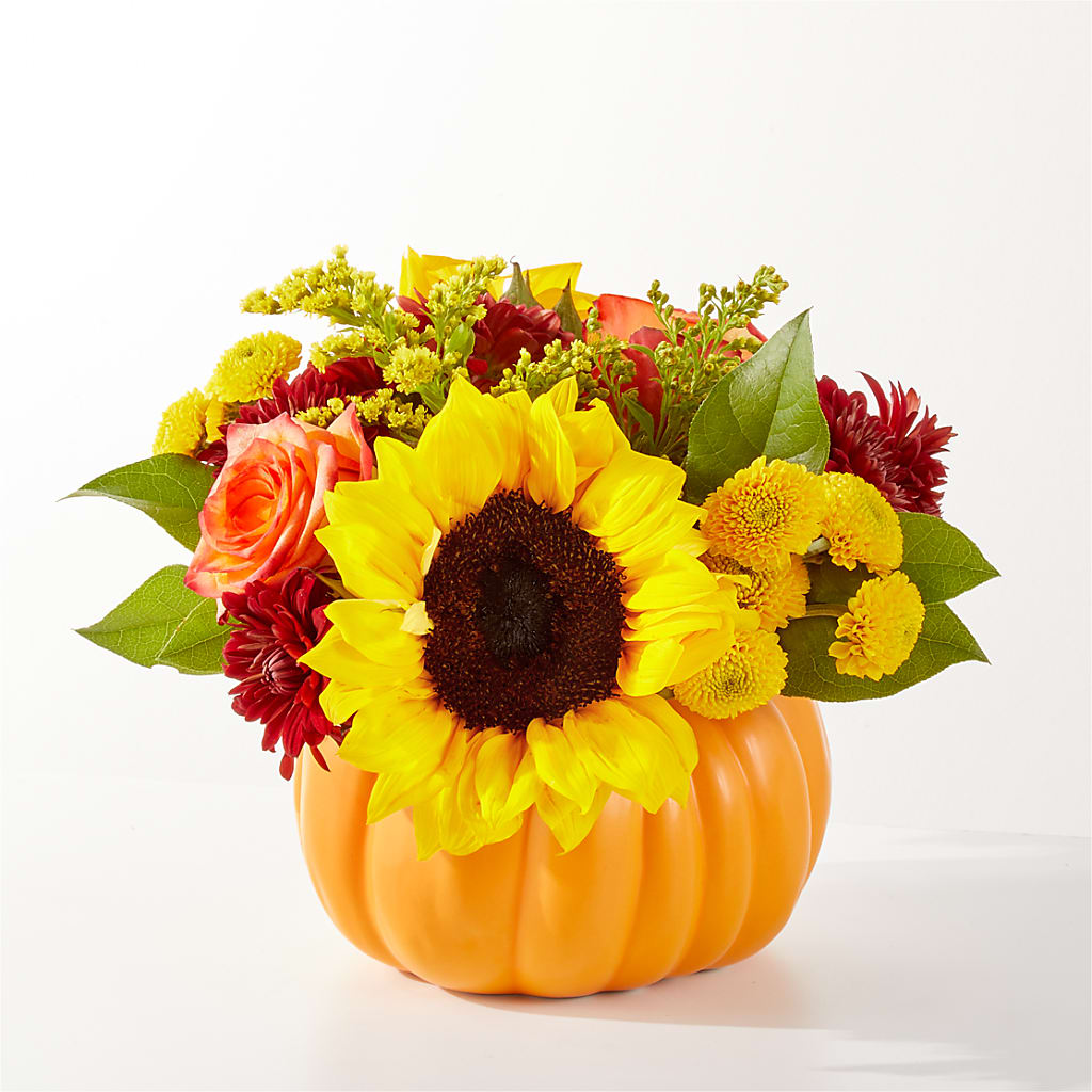 Golden Gourd Pumpkin Bouquet –  Batavia Stage Coach Florist, Batavia NY