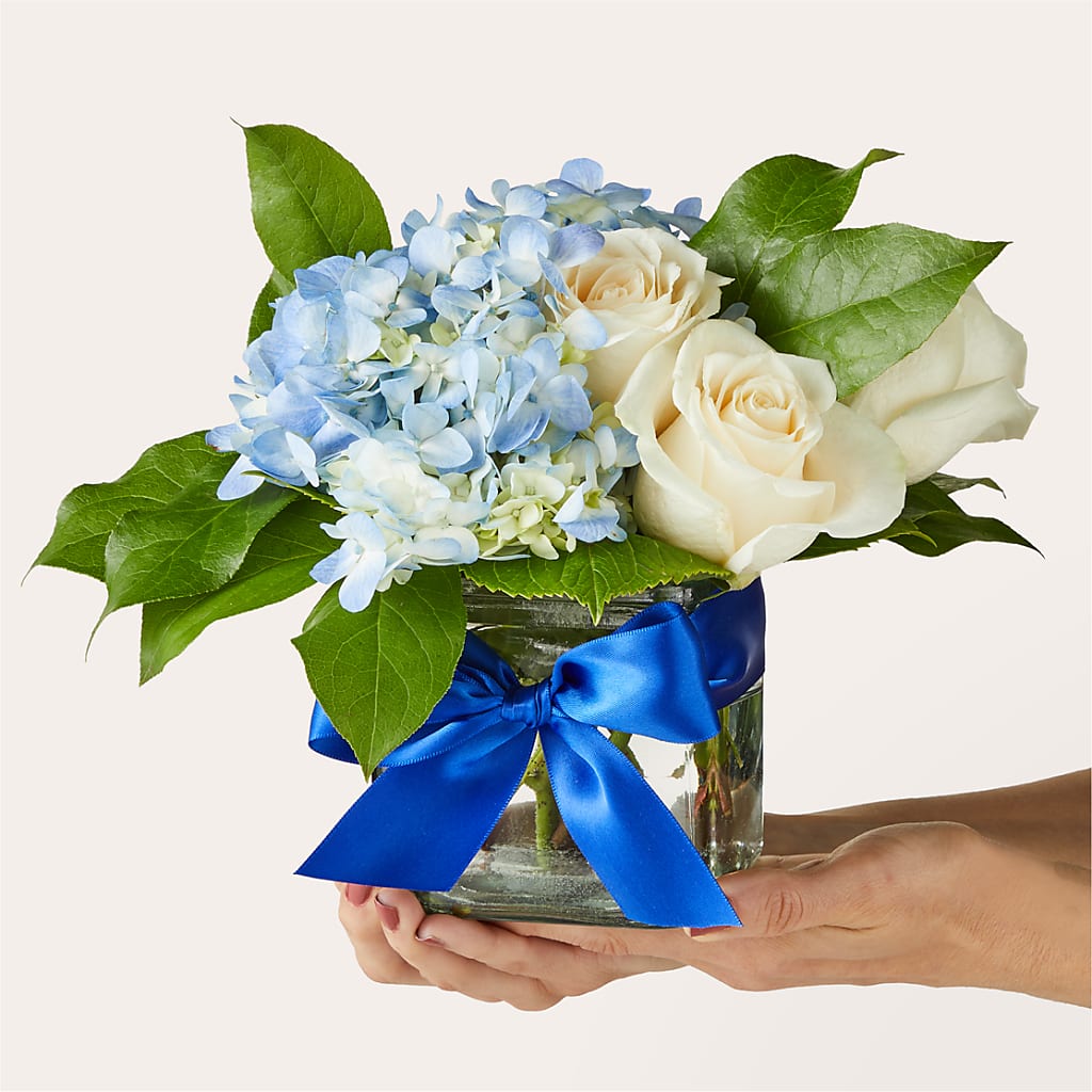 Sky Blue Delight Bouquet –  Batavia Stage Coach Florist, Batavia NY