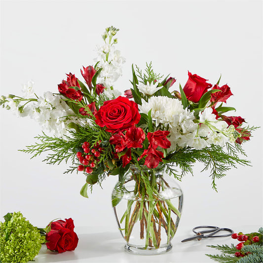 Merry Moment Bouquet – A Florist Original –  Batavia Stage Coach Florist, Batavia NY