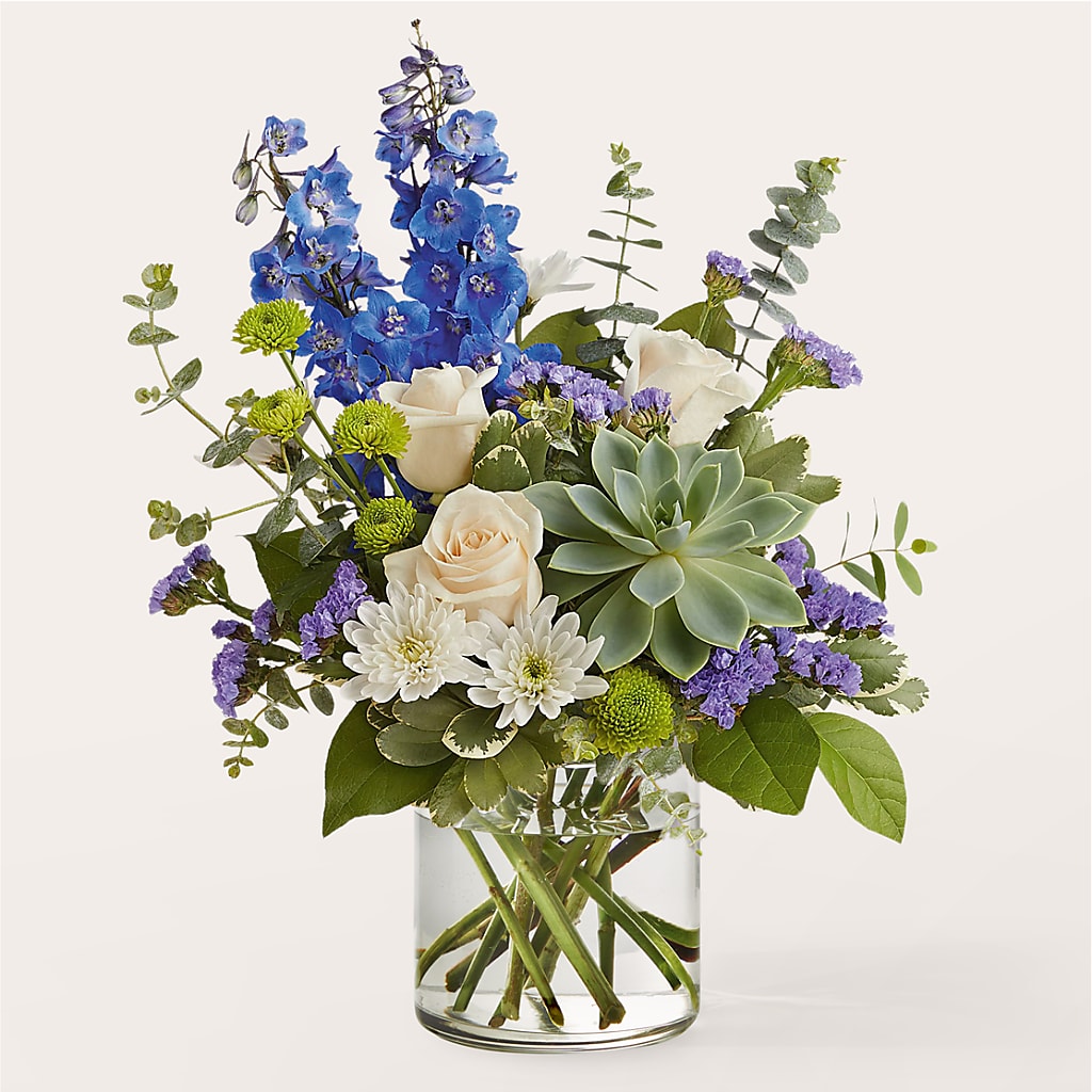 Cerulean Waves Bouquet –  Batavia Stage Coach Florist, Batavia NY