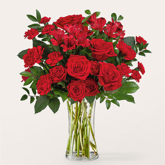 Brilliant Ruby Bouquet –  Batavia Stage Coach Florist, Batavia NY
