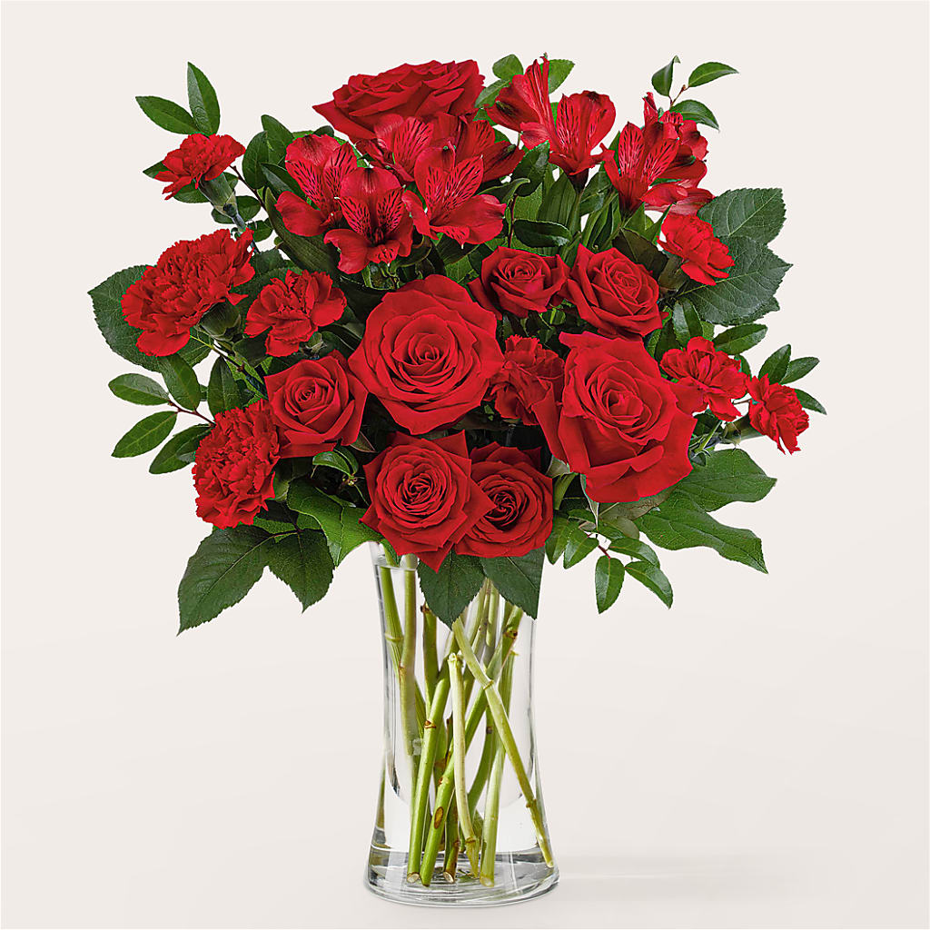 Brilliant Ruby Bouquet –  Batavia Stage Coach Florist, Batavia NY