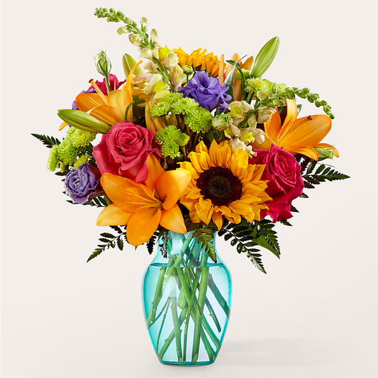 Double Rainbow Bouquet –  Batavia Stage Coach Florist, Batavia NY