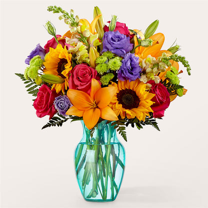 Double Rainbow Bouquet –  Batavia Stage Coach Florist, Batavia NY