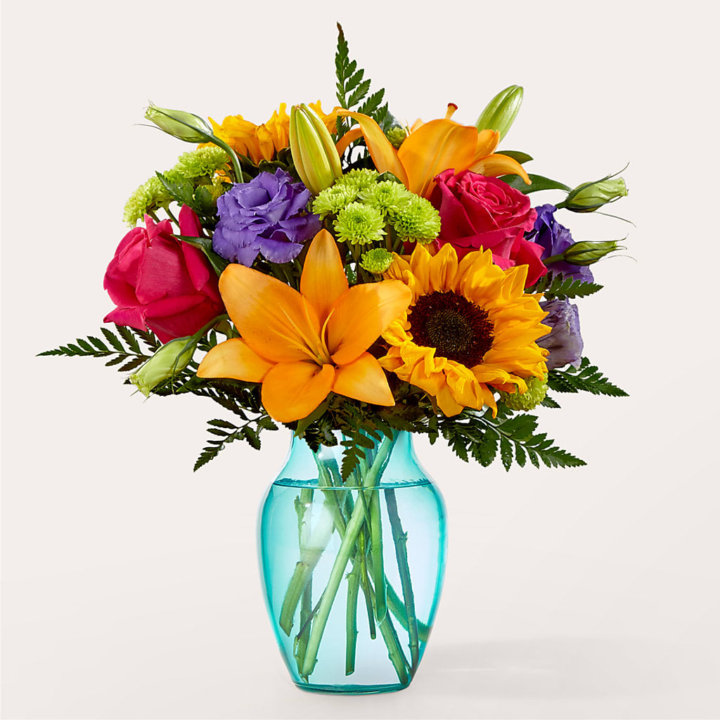 Double Rainbow Bouquet –  Batavia Stage Coach Florist, Batavia NY