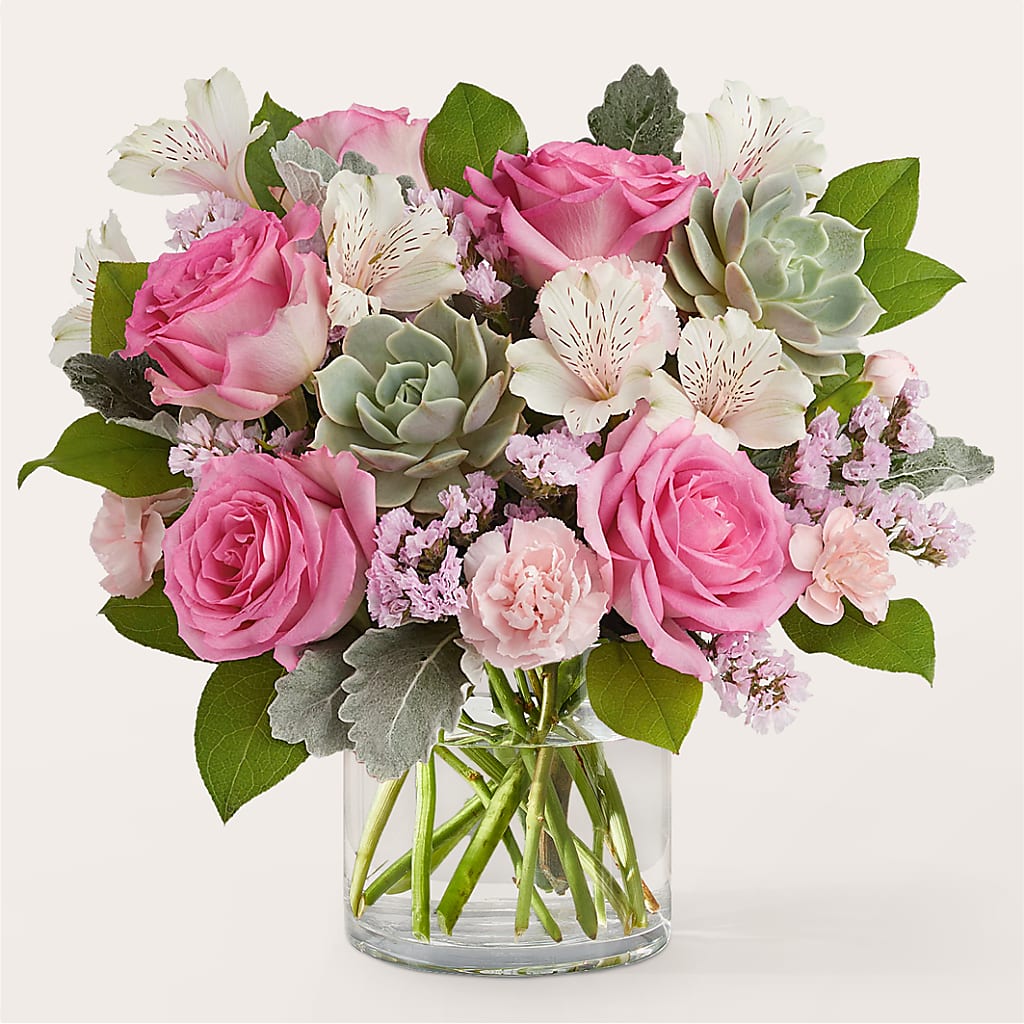 Dusty Rose Bouquet –  Batavia Stage Coach Florist, Batavia NY