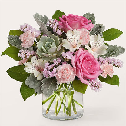 Dusty Rose Bouquet –  Batavia Stage Coach Florist, Batavia NY