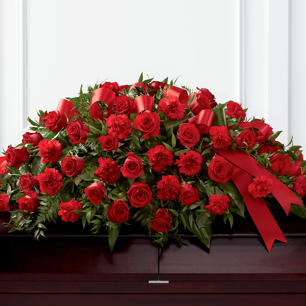 Tribute of Life Casket Spray –  Batavia Stage Coach Florist, Batavia NY