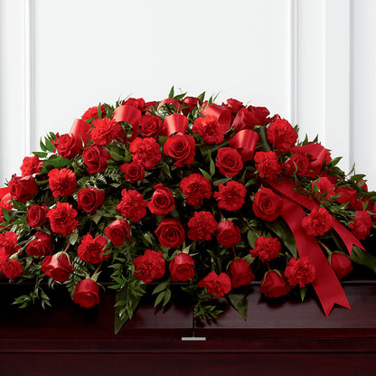 Tribute of Life Casket Spray –  Batavia Stage Coach Florist, Batavia NY
