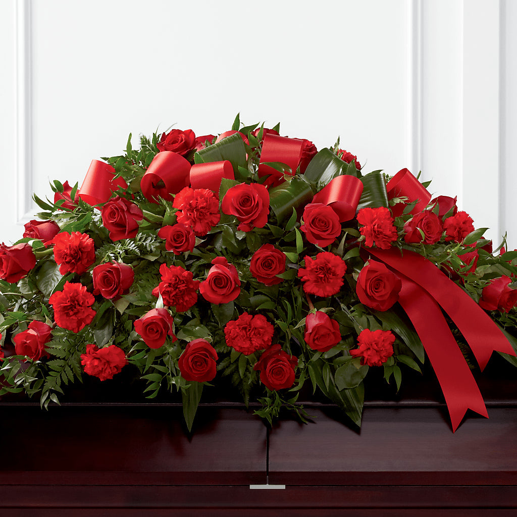 Tribute of Life Casket Spray –  Batavia Stage Coach Florist, Batavia NY