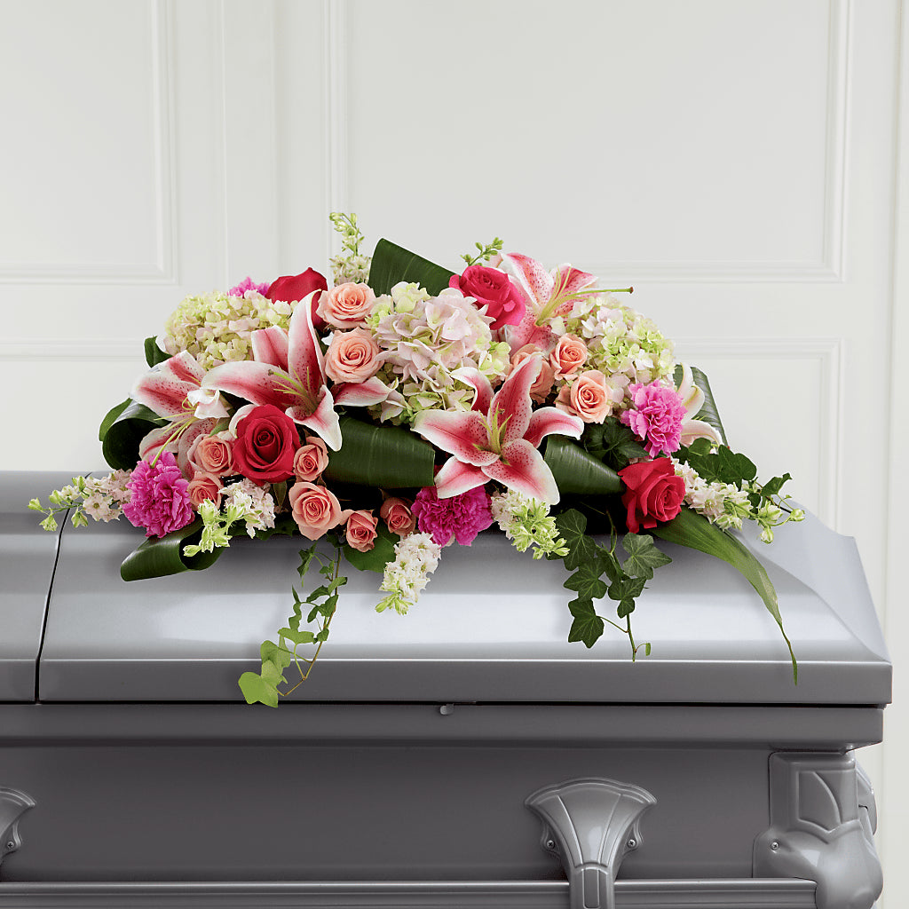 Splendid Grace Casket Spray –  Batavia Stage Coach Florist, Batavia NY